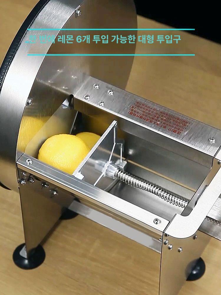 양파 채썰기 유자 쌈무 슬라이서 생강 무말랭이 식당용 수동 커터 과일 - 상세 이미지 2
