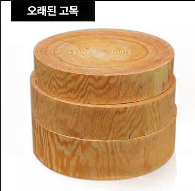 원형도마 정육점 플레이팅 도마 식당 플레이트 업소용 원목 - 상세 이미지 2