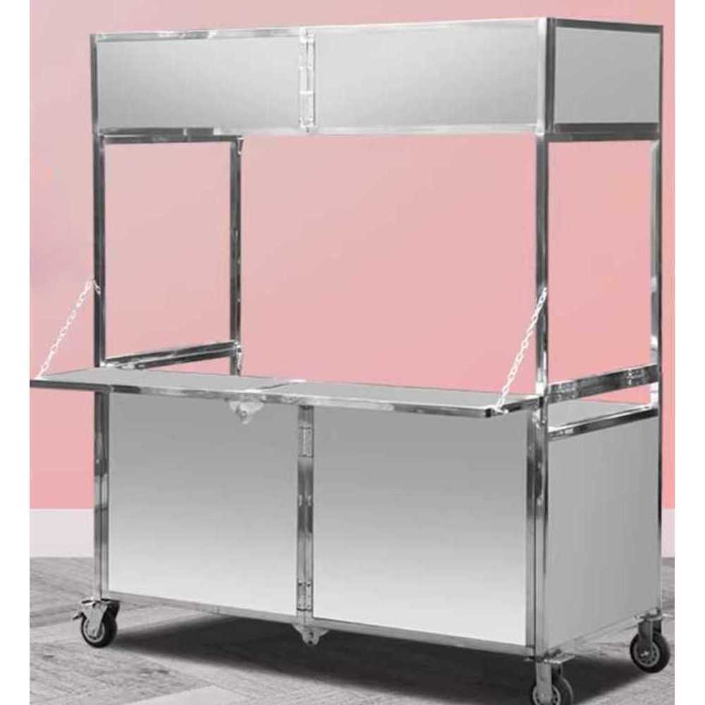 판매대 장사 포장마차 야시장 가판대 이동식 푸드 카트 120cm - 상품 이미지