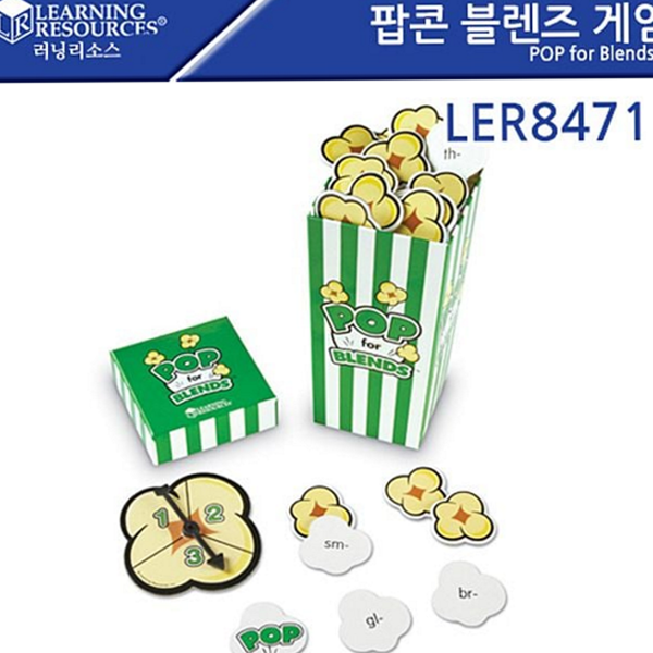 블렌즈 팝콘 학습 게임 스피너 종이 보드 게임 가족 단어 - 상품 이미지