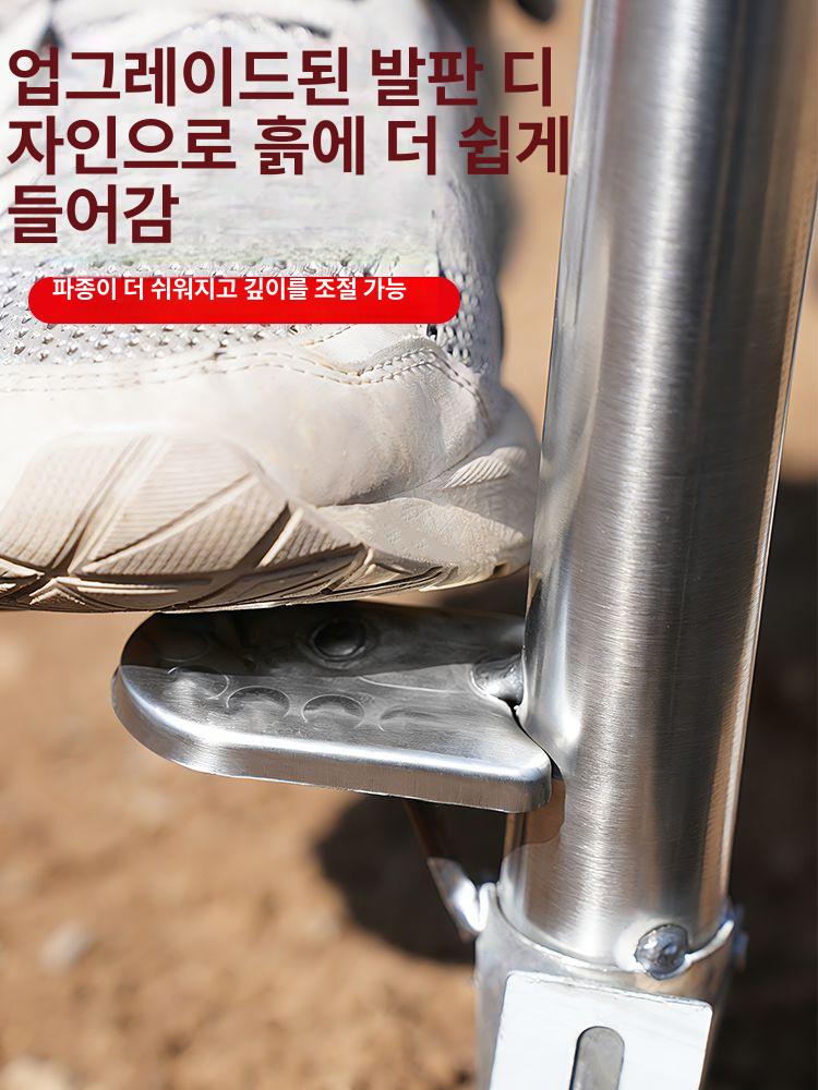 텃밭용 농업용 파종기 이식기 용이 수동 양손 배추 시금치 옥수수 농기구 비료 참깨 롤식 - 상세 이미지 3