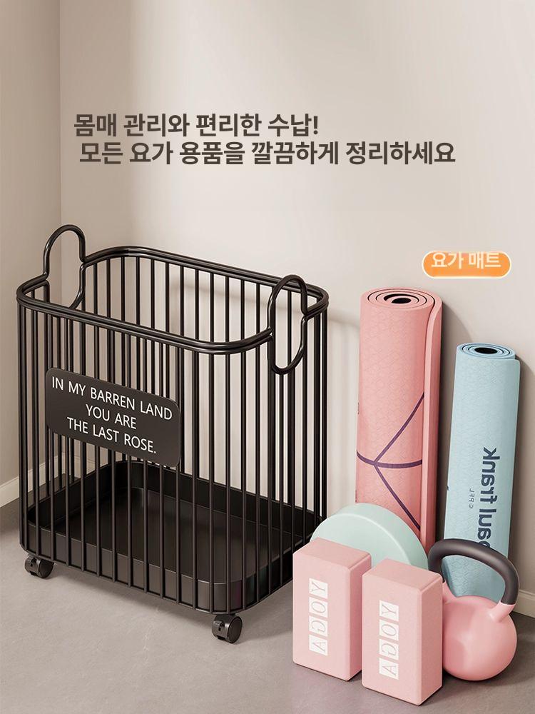 정리함 요가매트 바구니 수납함 운동용품 장비 틈새수납 폼롤러 홈트 보관 - 상세 이미지 2