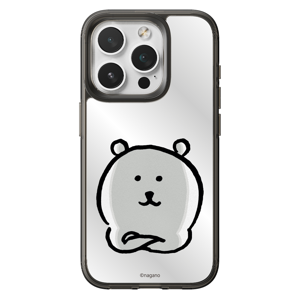 귀여운 캐릭터 디자인 커플 맥세이프 케이스 담곰이 농담곰 미러 블랙, 아이폰14 프로 - 상세 이미지 2