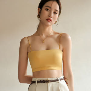 얇은끈브라 모달 스퀘어 입는 벌어진가슴 쳐진 새가슴 모아주는 일체형 노와... 착용 후기 | 사이즈/핏 총정리 - 상품 이미지 2