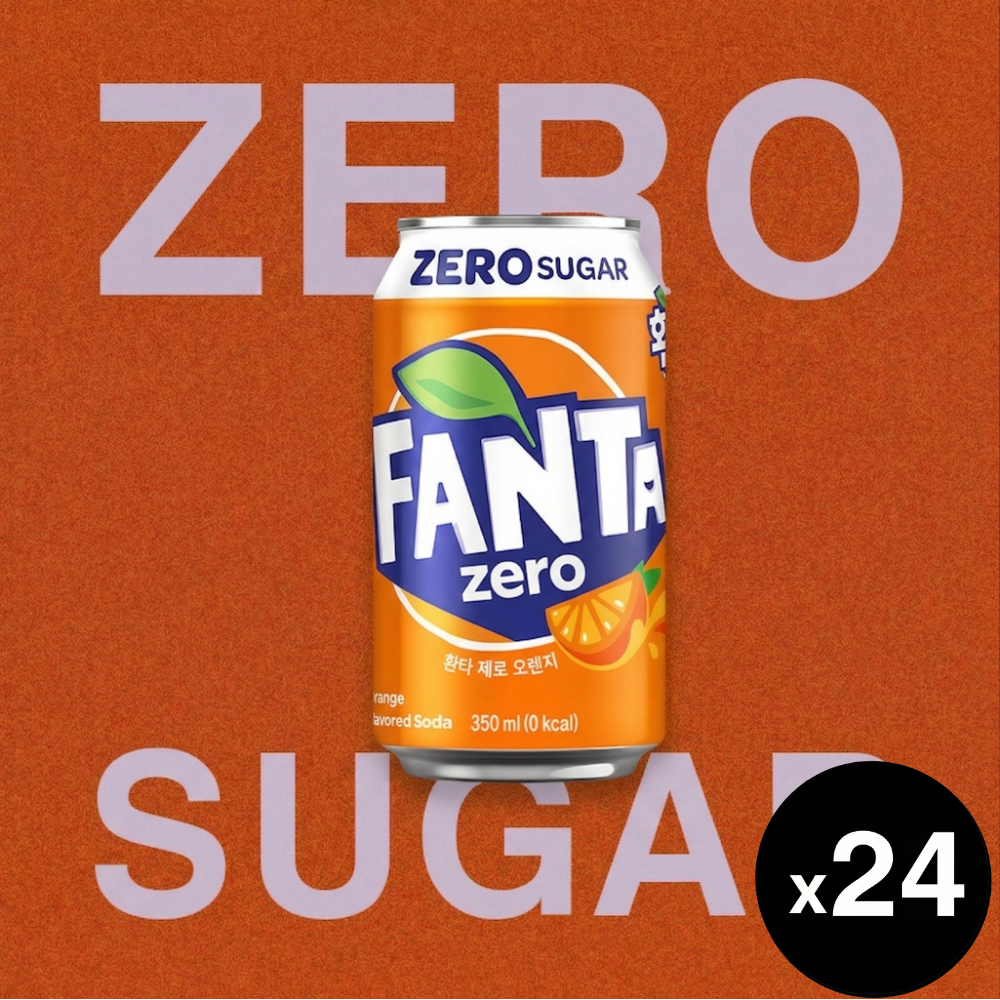 환타 제로 오렌지, 355ml, 24개
