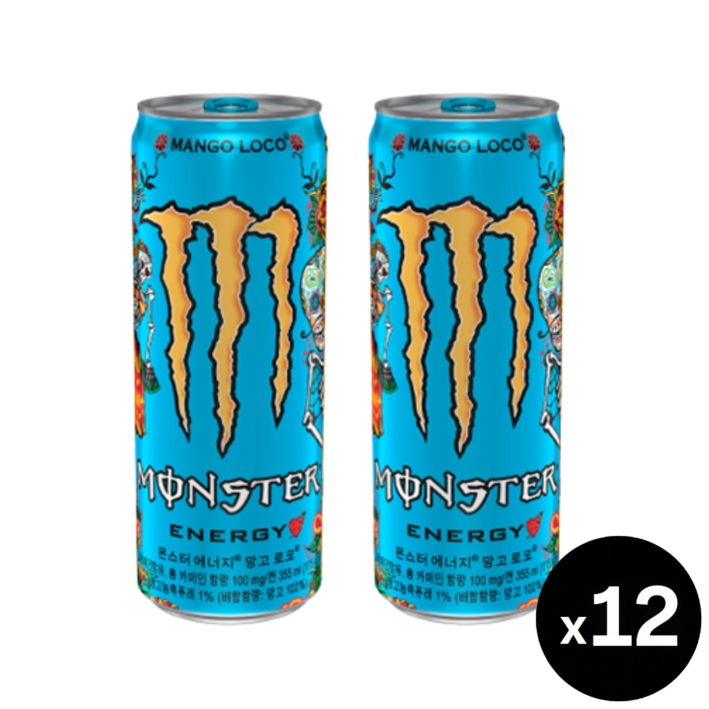 몬스터 에너지 망고로코, 355ml, 12개 - 상품 이미지