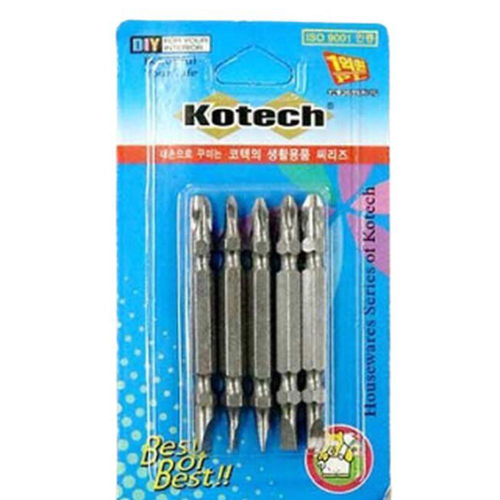 탄소강 드라이버비트 비트팁 십자일자겸용 65mm 5P