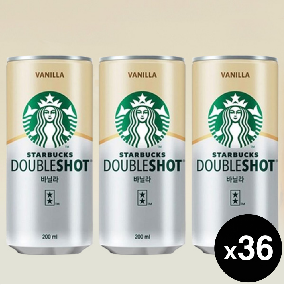 스타벅스 더블샷 바닐라, 200ml, 36개 - 상품 이미지