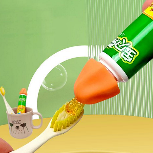 디스펜서 실리콘 치약 캡 누름 치약 자동 캡 튜브 마개 - 상품 이미지