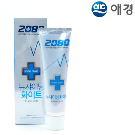 애경산업 2080 뉴샤이닝 화이트 치약 120g