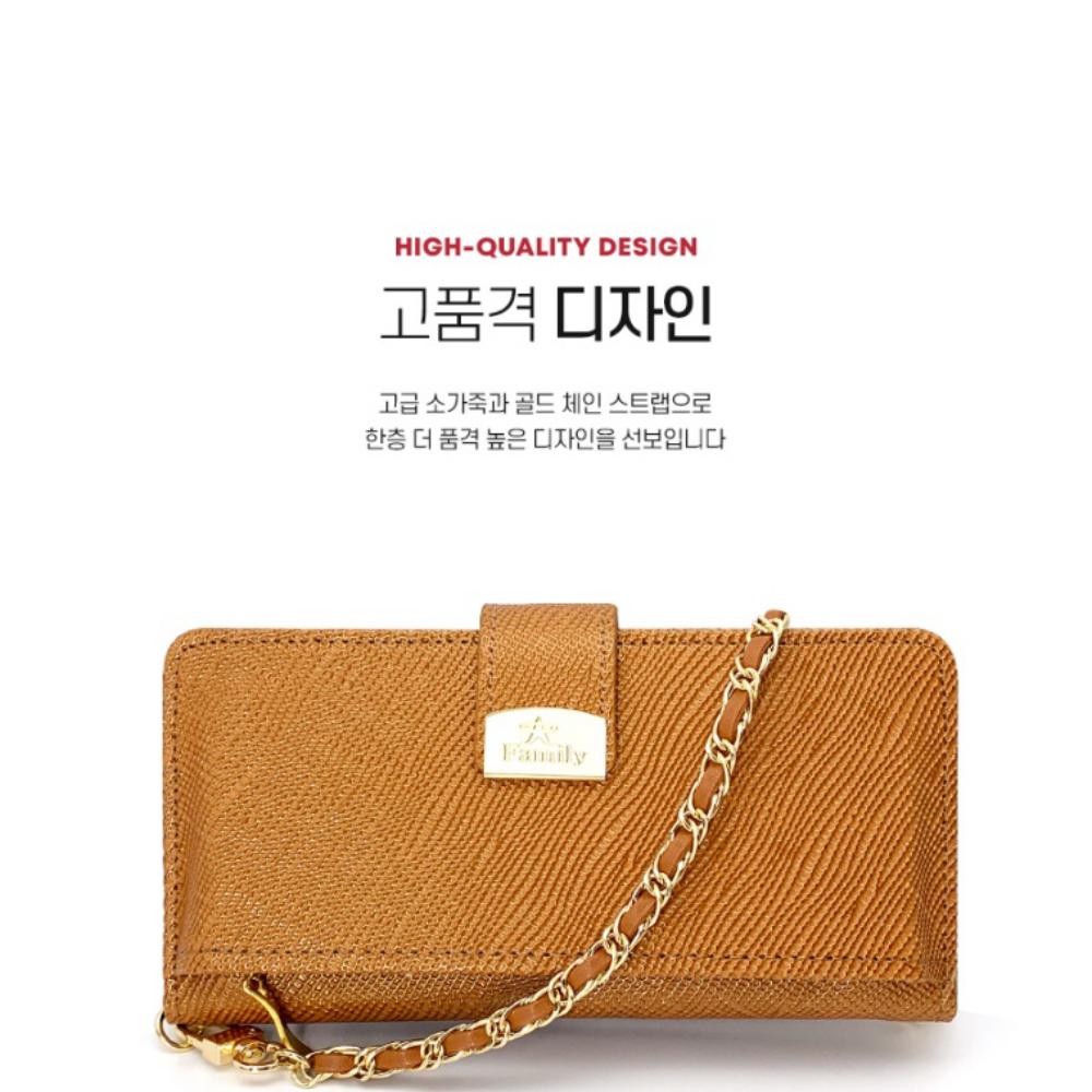 지갑케이스 가죽 스트랩 지퍼 카이잔 카멜, 갤럭시S26플러스 SM-S947N - 상세 이미지 3