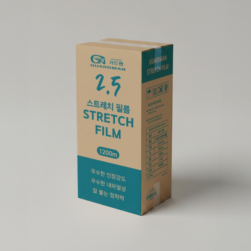 가드맨 스트레치필름 포장랩 공업용랩 18mic x 500mm x 350m 4롤 이미지 7
