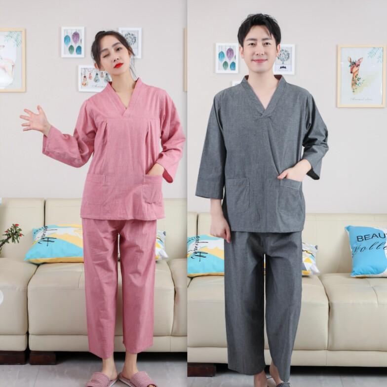 긴팔 황토 찜질복 마사지 건식 순면 사우나복 찜질방 - 상세 이미지 2