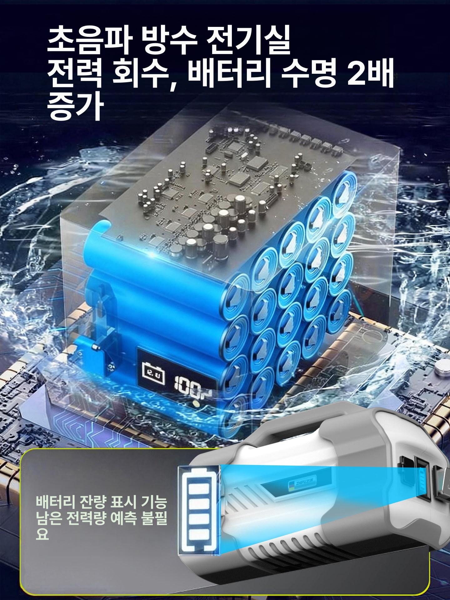 충전양수기 농업용펌프 밭 농사 원예 물주기 텃밭 수중펌프 물펌프 워터펌프 휴대용 배터리 - 상세 이미지 3