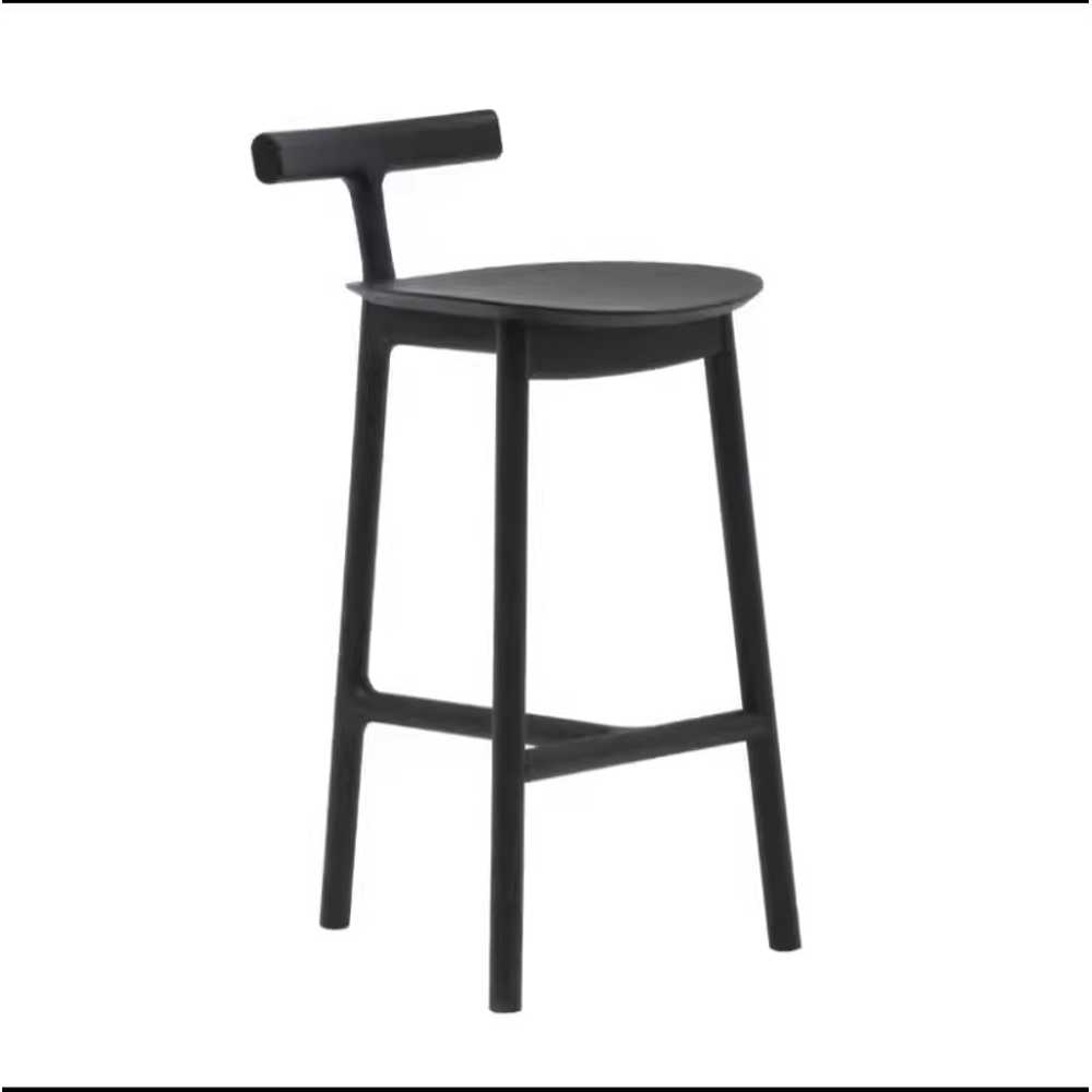 원목 바 의자 인테리어용 아일랜드 홈바 스툴 체어 55cm 이미지 6