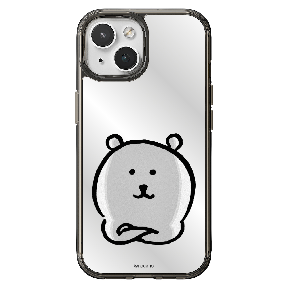 귀여운 캐릭터 디자인 커플 맥세이프 케이스 담곰이 농담곰 미러 블랙, 아이폰14 - 상세 이미지 2