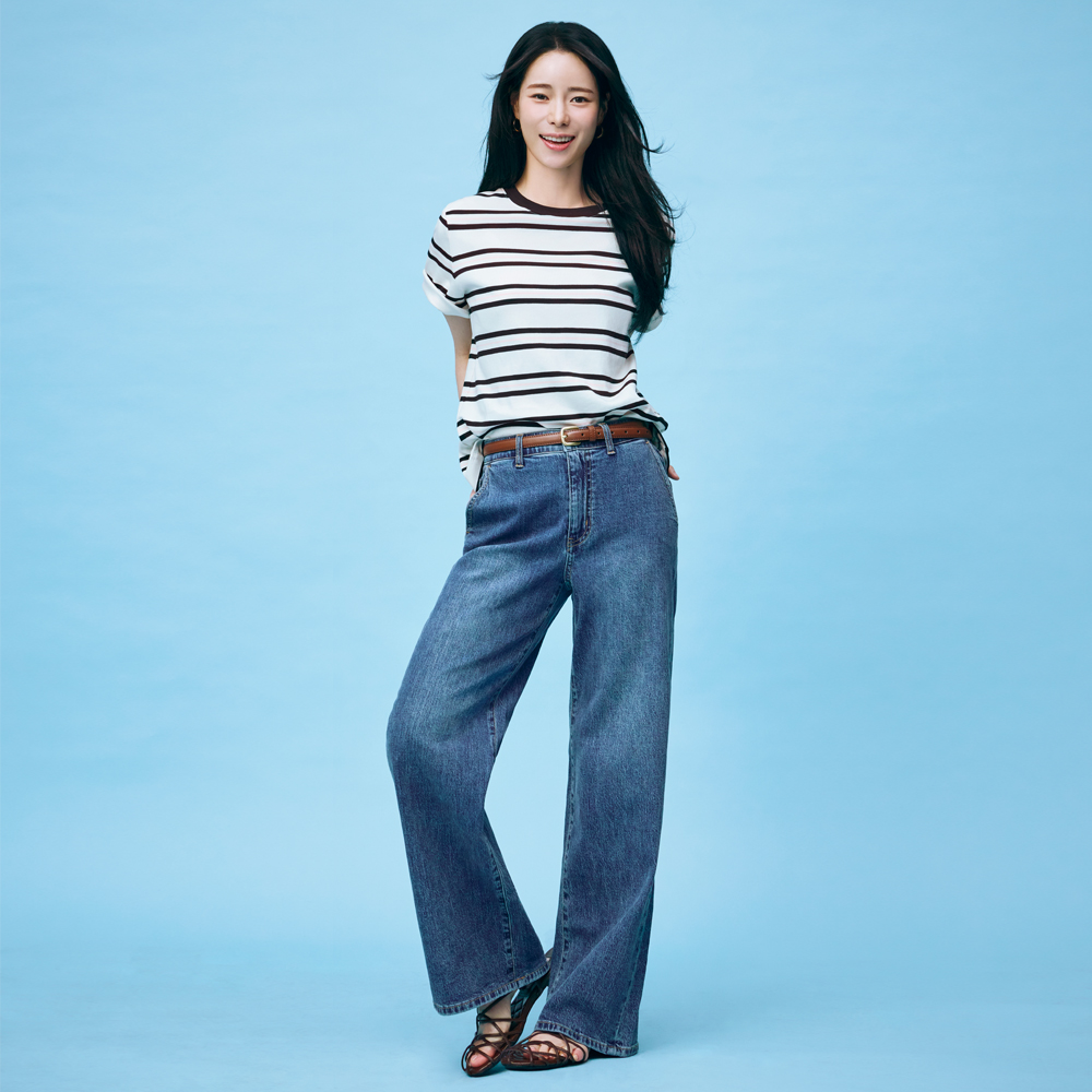 더엣지 26SS 루즈 스트레이트 데님 1종 - 상품 이미지