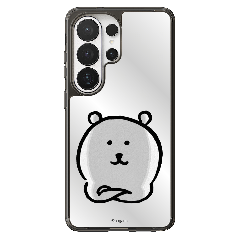 귀여운 캐릭터 디자인 커플 맥세이프 케이스 담곰이 농담곰 미러 블랙, 갤럭시S26 울트라 - 상세 이미지 2