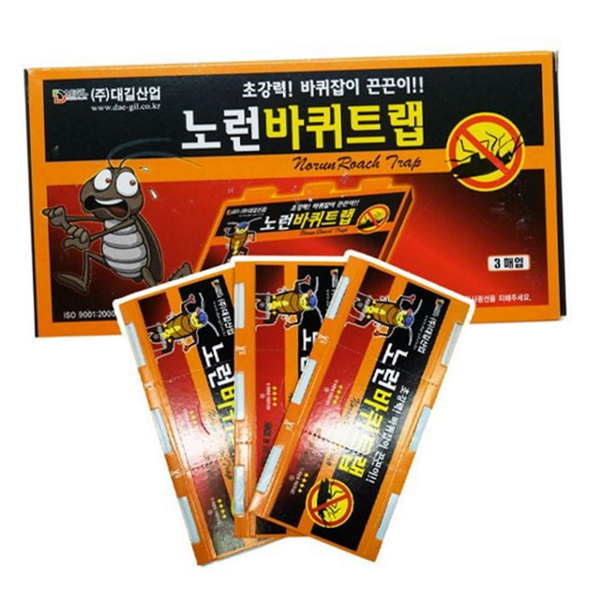접착식 바퀴벌레 트랩 무독성 바퀴벌레 끈끈이 가정용 해충 퇴치 - 상품 이미지
