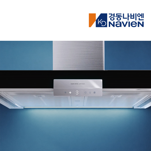 경동 나비엔매직 3D에어커튼 인덕션 가스렌지 연동 침니 후드(552) 블랙 - 메인 이미지