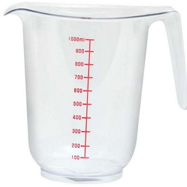 대용량 계량 컵 1000ml 베이킹 플라스틱 계량 컵 눈금 주방 - 상품 이미지