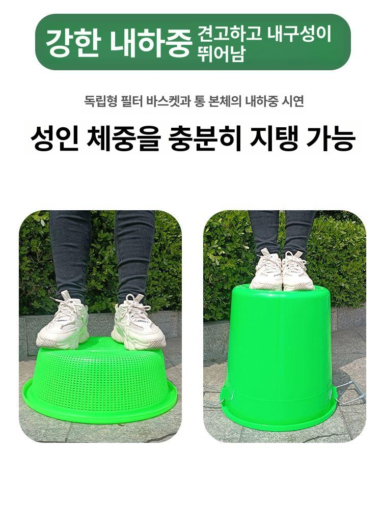 물통 이동식 플라스틱 수도꼭지 100L 박스 필터바스켓 - 상세 이미지 3