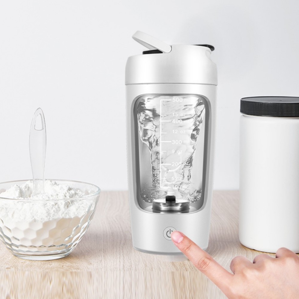 트라이탄 물병 눈금 쉐이커통 보틀 블렌더 헬스 프로틴 단백질 스포츠 전동 650ml - 상세 이미지 3