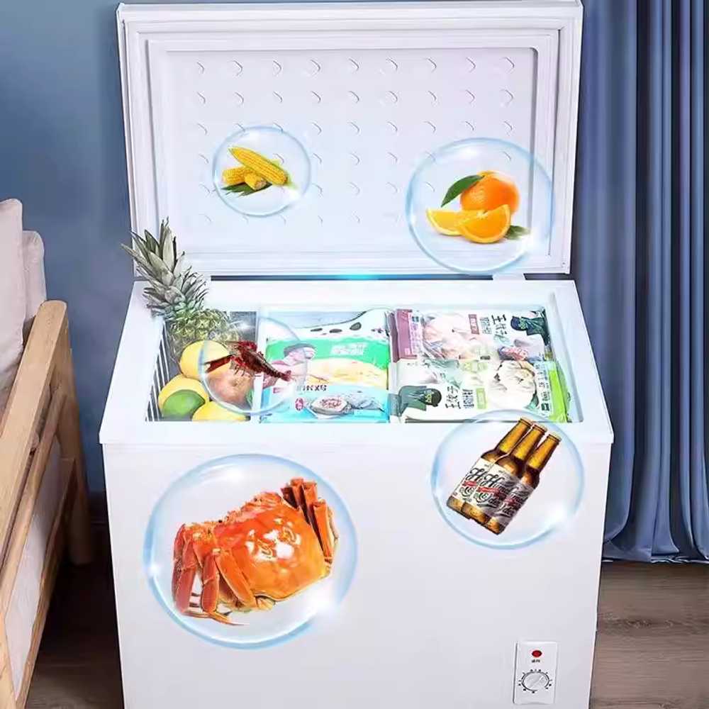 김치 냉장고 뚜껑형 소형 냉동 겸용 식품 보관 가전 108L - 상세 이미지 3