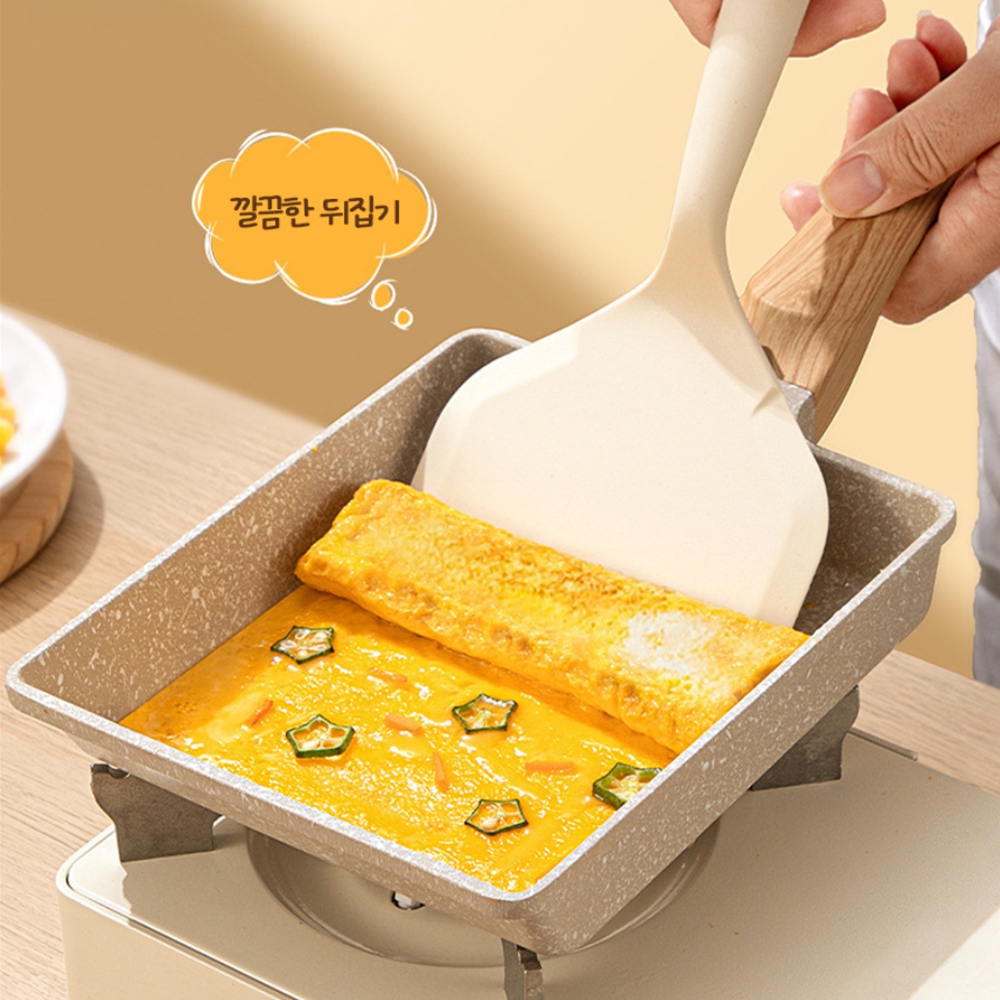 실리콘뒤집개 1+1 계란말이 뒤집기 와이드 넓은 - 상세 이미지 3