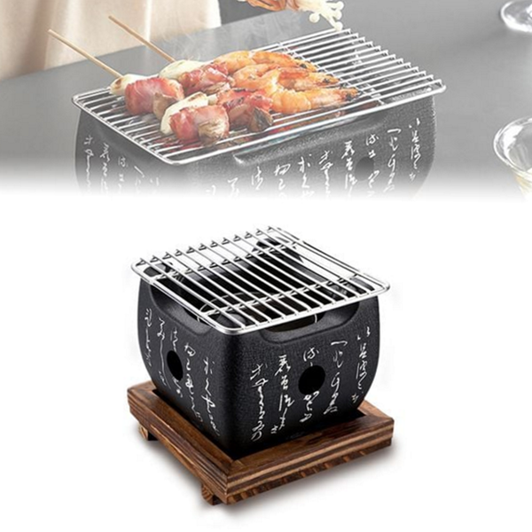 1인용 화로 이자카야 고체 연료 화로 캠핑용 바베큐 석쇠 - 상품 이미지