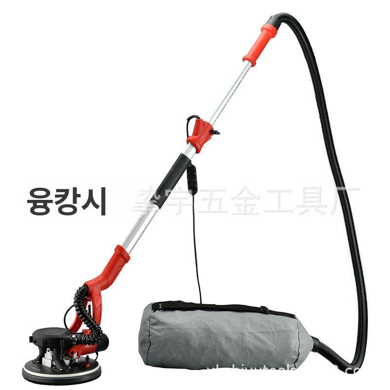 콘크리트 샌딩기 시멘트 대리석 바닥 퍼티 페인트 면갈이 연마 자동집진 LED조명 핸디형 225B 대형 손잡이 접이식 플라스틱 케이스 - 상세 이미지 3