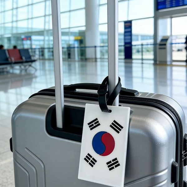 어린이 여행용 이름표 태극기 캐리어 이름표 네임택 수하물 짐표 - 상품 이미지