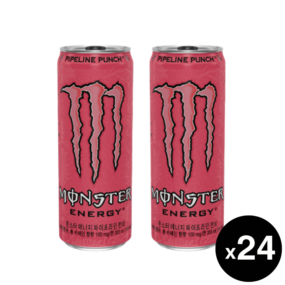 몬스터 에너지 파이프라인펀치, 355ml, 24개 - 상품 이미지