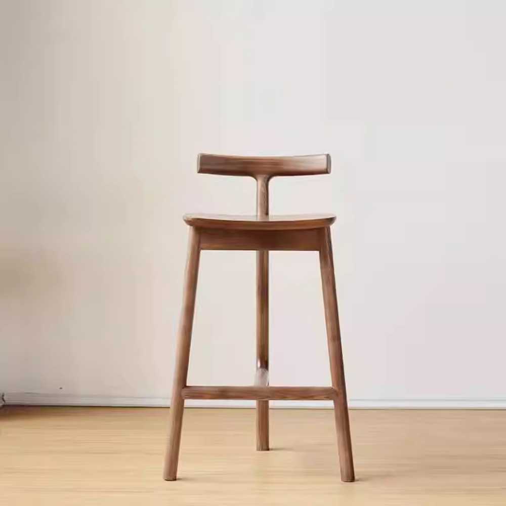 원목 바 의자 인테리어용 아일랜드 홈바 스툴 체어 55cm - 상세 이미지 3
