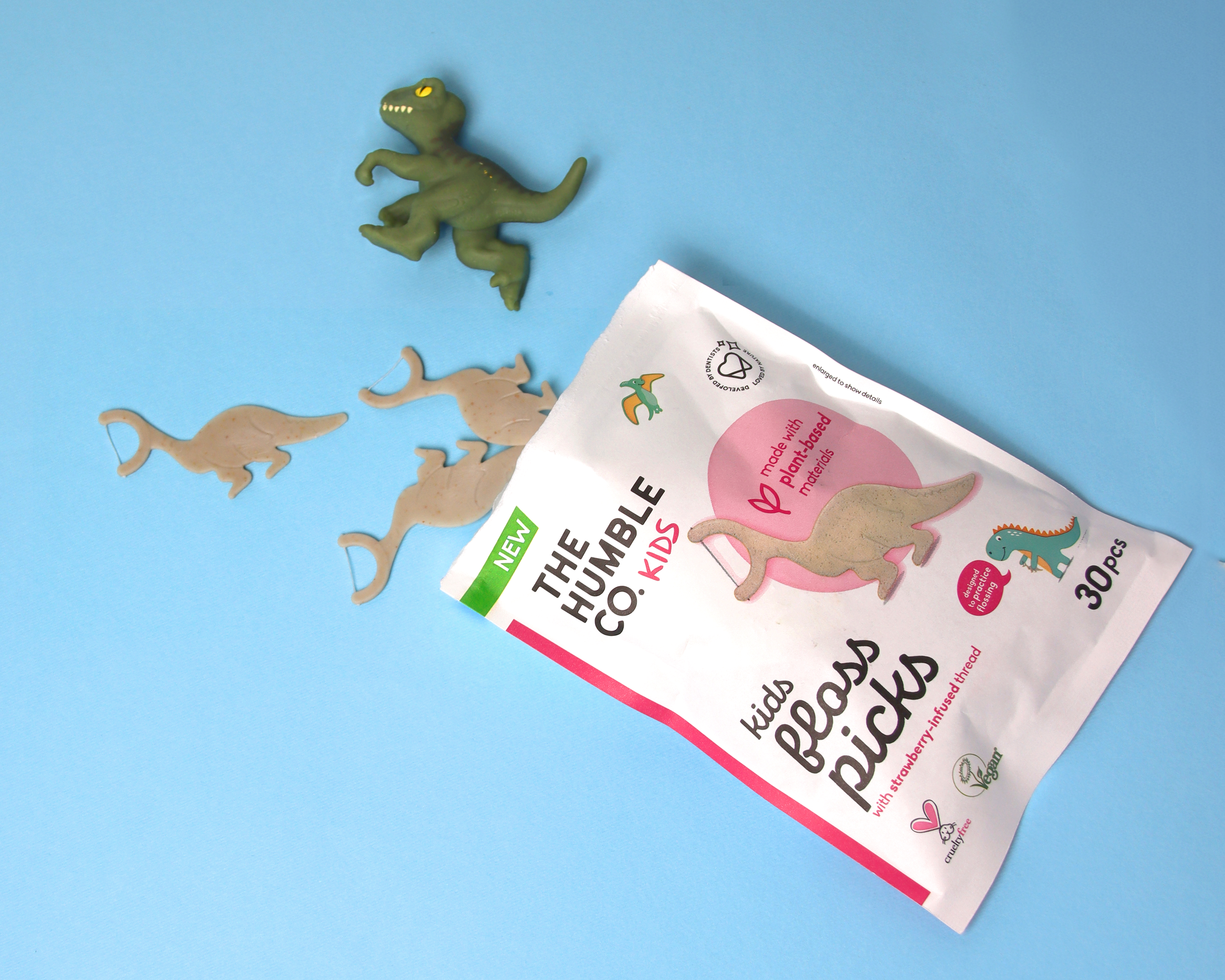 BPA프리 PFAS프리 더험블코 손잡이 Y형치실 DENTAL FLOSS PICKS 30P 키즈치실 Y형, 30개입, 1개 - 상세 이미지 4