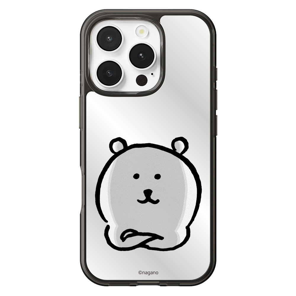 귀여운 캐릭터 디자인 커플 맥세이프 케이스 담곰이 농담곰 미러 블랙, 아이폰16 프로 - 상세 이미지 2