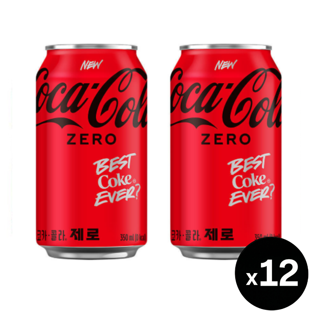 코카콜라 제로, 350ml, 12개 - 상품 이미지