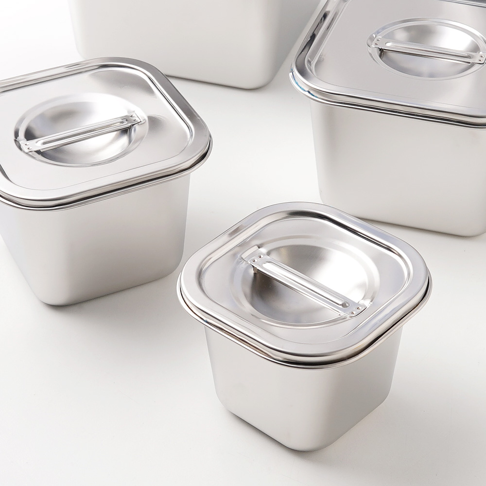 사각 BMP 통 세트 스텐 비엠피 업소용 뼈통 밧드 바트 1070ml, 1개 이미지 8