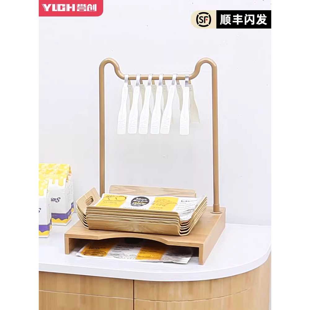 베이커리 집게 걸이 제과점 빵집 트레이 보관함 거치대 - 상세 이미지 2