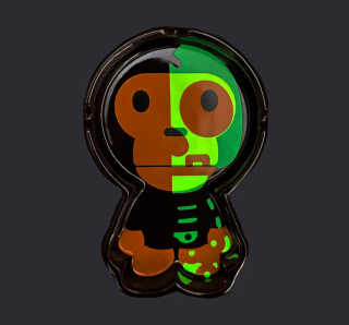 베이프 접시 BABY MILO SKULL GLOW IN THE DARK TRAY 2M30-182-002 - 상세 이미지 4