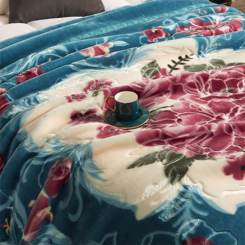 두꺼운옛날밍크담요 따듯한 할머니이불 할머니 호랑이 기숙사 블랑캣 - 상세 이미지 3