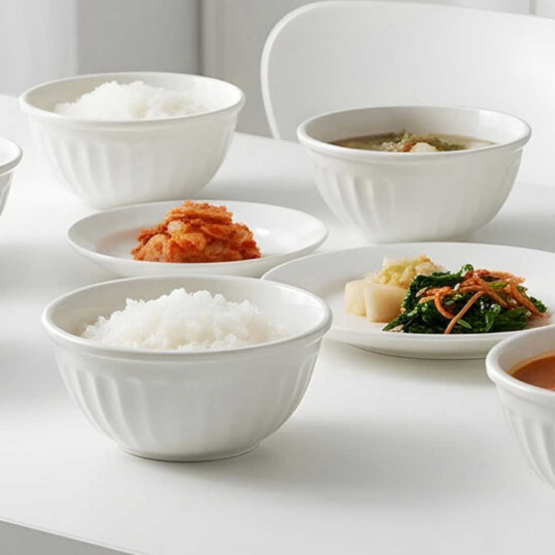 도자기 냉동밥보관용기 2P 세트 밥소분 햇반 국 반찬통 이유식 전자레인지 용기 300ml - 상세 이미지 5
