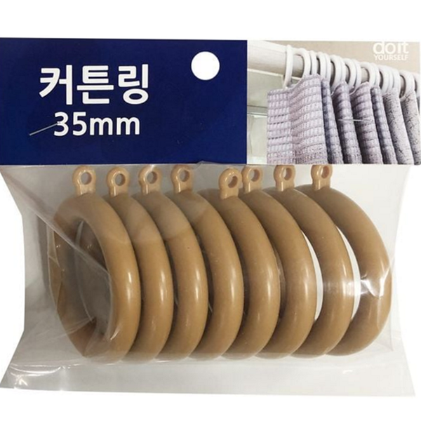 인테리어 커튼 링 플라스틱 커튼 고리 침실 거실 - 상품 이미지