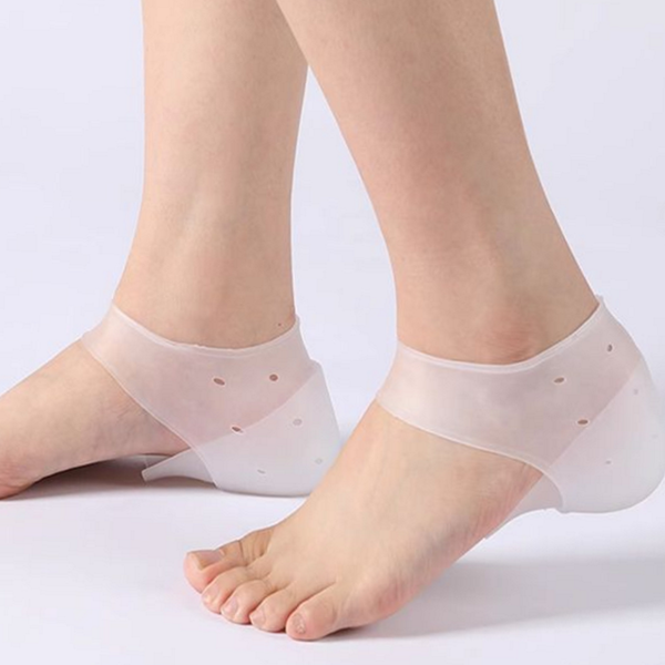 반깔창 실리콘 키높이 깔창 뒤꿈치 실리콘 깔창 투명 발꿈치 조절 - 상품 이미지
