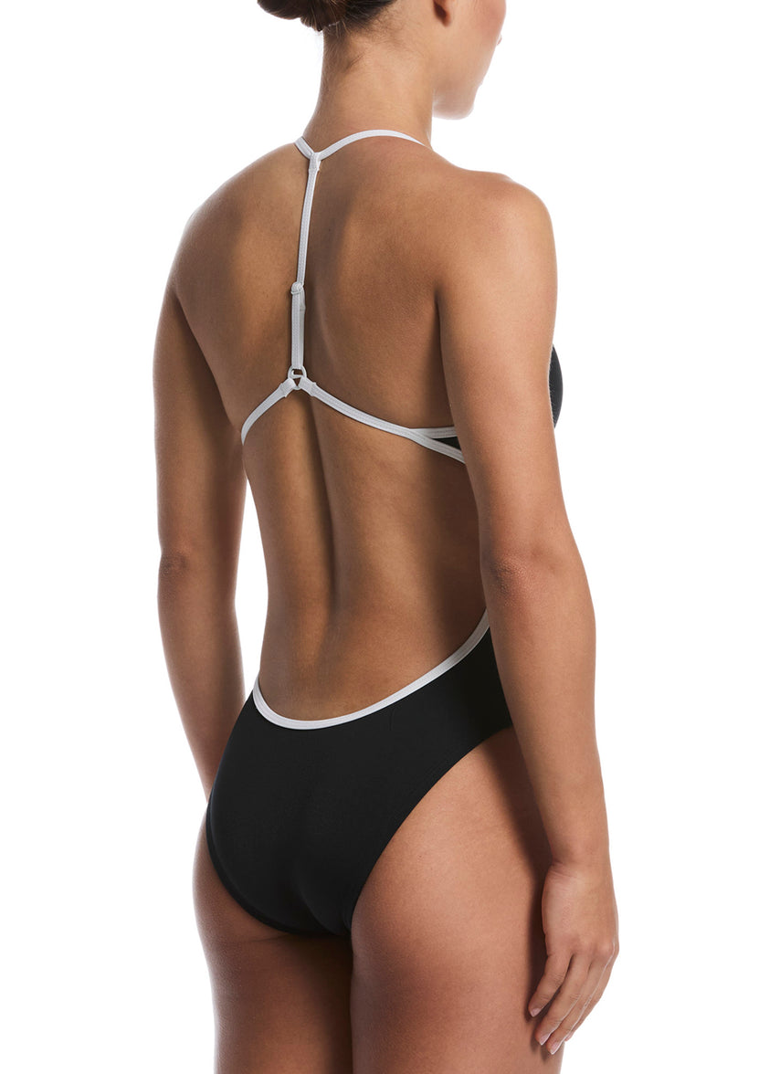 나이키스윔 Adjustable T-Back One Piece Black - 상품 이미지