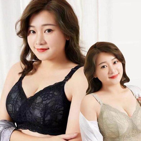편안한 빅사이즈 브라 노와이어 여성 브라 데일리 심리스 풀컵 속옷 - 상품 이미지