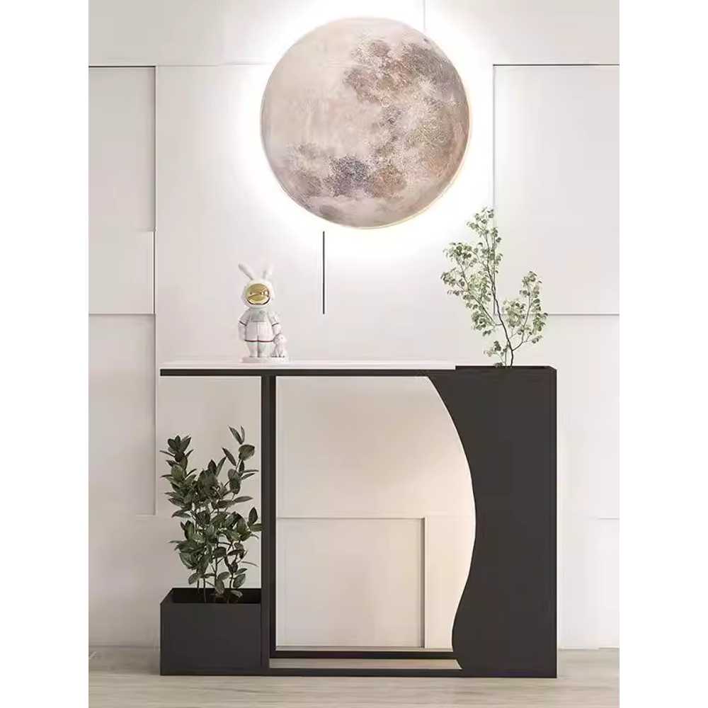 현관 테이블 폭좁은 복도 거실 화분 스탠드 선반 가구 80cm - 상세 이미지 4