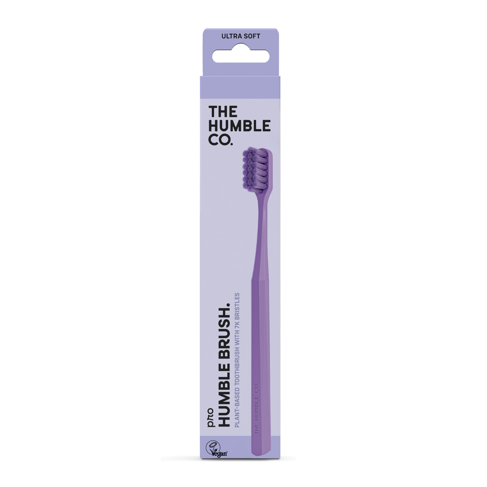 친환경 재질 PLA 100% 생분해 더험블코 험블브러쉬 비건 칫솔 PRO 7K bristles BPA프리 퍼플, 1개입, 1개 - 상품 이미지