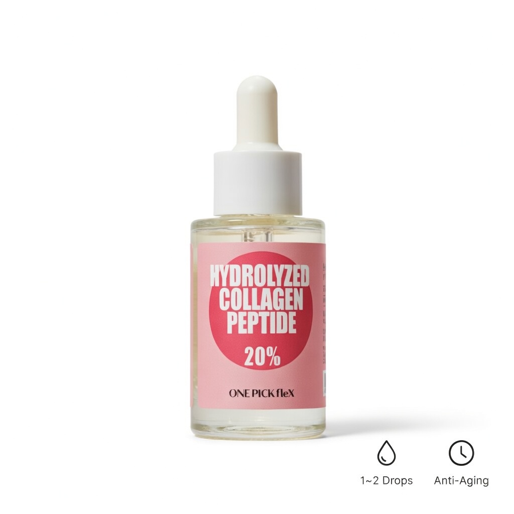 콜라겐펩타이드원액 20% 30ml 원픽플렉스 하이드롤라이즈드콜라겐 저분자 펩타이드 피부탄력 - 상품 이미지