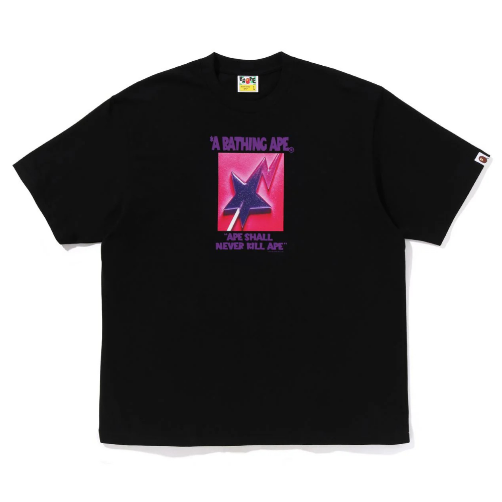 베이프 반팔티 LOLLIPOP STA GRAPHIC RELAXED FIT TEE 1M30-110-336 - 상품 이미지